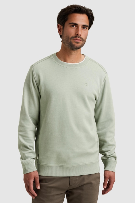 Cast Iron long sleeve r-neck regular fit twi